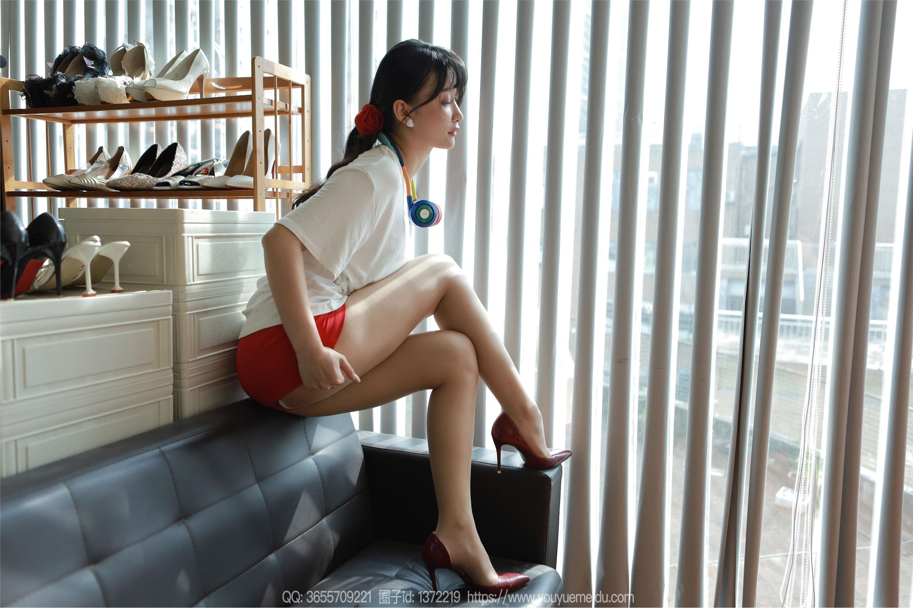 IESS异思趣向  2024.08.20 丝享家 1826 秋秋《白T红裙》